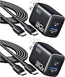2-pack INIU Fast Charging USB-C Charger Block, 30W $8.40