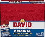12-pack 1.625 Oz DAVID Sunflower Seeds, Original Flavor $3.82