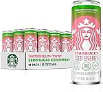 12-pack Starbucks Iced Energy Drink, Watermelon Splash, 12 fl oz Cans $15