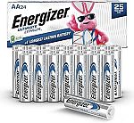 32-Ct Energizer Ultimate Lithium AA Batteries + $15 Amazon Credit $53