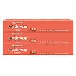 3-Count Amazon Basics Plastic Wrap 100 Sq Ft $3.75