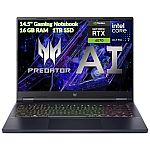 Acer Refurbished Predator Helios Neo 14" Gaming Laptop (Ultra 7 155H, RTX4070, 16GB, 1TB) $799.79