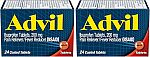 2 x 24 Count Advil Pain Reliever and Fever Reducer $3.70
