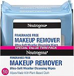 50-Ct Neutrogena Fragrance-Free Makeup Remover Wipes 4.50