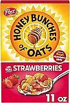 11 Ounce Honey Bunches of Oats Strawberry Breakfast Cereal $1.49