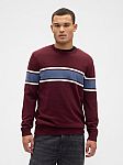 Gap Mens Stripe Crewneck Sweater $8.50 + Free Shipping