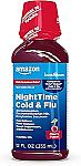 12 fl oz Amazon Basic Care Night Time Cold & Flu Liquid $2.68