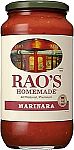 8 x 32 Ounce Rao's Homemade Marinara Spaghetti Suace $33