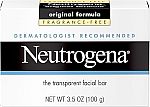 Neutrogena Original Transparent Facial Cleansing Bar 3.5 Oz $1.93