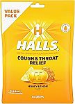 80 Count HALLS Relief Honey Lemon Cough Drops $3
