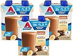 12 Count Atkins Chocolate Banana Protein Shake $15 and more