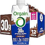 12-Ct 11-Oz Orgain 30g High Protein Shake (Chocolate Fudge) $13.47