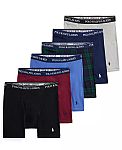 6-pack Polo Ralph Lauren Men's Classic-Fit Cotton Boxer Briefs $47.70 and more
