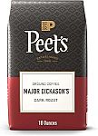 18-Oz Peet's Coffee Dark Roast Ground Coffee (Major Dickason's Blend) $9
