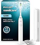 Philips Sonicare 4200 Rechargeable Electric Toothbrush, 1 Brush Head $39.96 (3 Colors)
