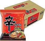 20-Pk 4.2-Oz Nongshim Shin Ramyun Ramen Noodle (Beef Flavored Broth) $13.26