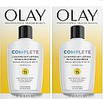 2-Ct 6-Oz Olay Face Moisturizer with SPF 15 $11