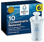 6-Ct Brita Plus Replacement Water Filter $21.76