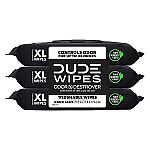 144-Ct DUDE Wipes Odor Destroyer Flushable Adult Wet Wipes $8.17