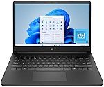 HP 14" HD Laptop (N150, 4GB 128GB Black) 14-dq6199nr $209.99