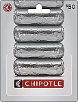$50 Chipotle Gift Card + $10 Amazon Promotional Credit $50