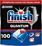 100-Count Finish Quantum Dishwasher Pods $14