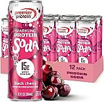12-pack 12 fl oz Premier Protein Sparkling Protein Soda $11.24