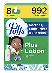8-pack 124 count Puffs Plus Lotion Facial Tissues $9.59