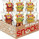 40-pack 0.85 Ounce Lay's Kettle Cooked Potato Chips, Variety Pack $11.52