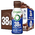 12-Pk 14-Oz Orgain 38g High Protein Grass-Fed Shakes $20.99