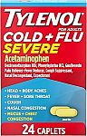 24-Count Tylenol Cold + Flu Severe Caplets, Acetaminophen $5.35 and more