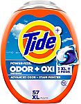 4 x 57 Tide Odor Defense + Oxi Laundry Detergent Pacs $45