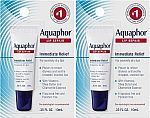 2-pack Aquaphor Lip Repair Ointment 0.35 fl oz $4.52