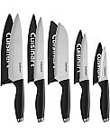 10-Pc Cuisinart Stainless Steel Knife Set w/ Blade Guards $14 and more