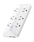 Anker Outlet Extender, 10-in-1 Power Strip with 300J Surge Protector $16