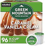 96-Ct Green Mountain Caramel Vanilla Cream Coffee, K-Cup Pods $25