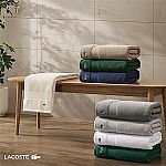 Lacoste Heritage 100% Supima Cotton Bath Towel 30" x 54" $13