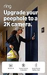 Ring Peephole Cam 2K (Newest Model) $59.99