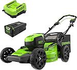 Greenworks 21" Pro 80V Self-Propelled Brushless Cordless Lawn Mower 4.0Ah Battery $350 (Back Order)