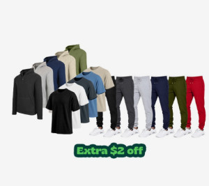 Woot - Multi-Pack Apparel Sale + $2 off $10+ Purchase