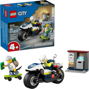 LEGO City Police Motorcycle Chase Building Toy 60455 $6.69 and more