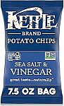2 x 7.5 Oz Kettle Brand Sea Salt and Vinegar Kettle Potato Chips $4.38