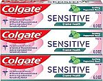 3-Pack 6-Oz Colgate Sensitive Toothpaste with Whitening (Gentle Mint) $8.24