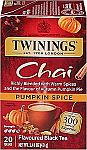 20-Ct Twinings Pumpkin Spice Chai Black Tea $2