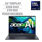 Acer Swift Go 16 16" Touch Laptop (Ultra 9 185H 32GB 1TB SSD Refurbished) $527