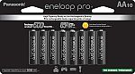 10-Pack Eneloop Panasonic BK-3HCCA10FA pro AA High-Capacity Ni-MH Pre-Charged Rechargeable Batteries $39.70 + Free Shipping