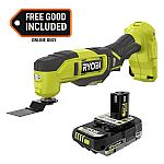 Ryobi ONE+ 18V Cordless Oscillating Multi-Tool with FREE 2.0 Ah HIGH PERFORMANCE Battery $50 + free shipping