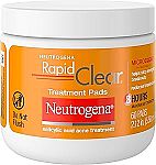 60 Count Neutrogena Rapid Clear Maximum Strength Acne Face Pads $5