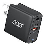 Acer 67W 3-Port USB C Foldable Charger $13