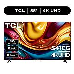 TCL 55" S41CG 4K Smart Google TV $198